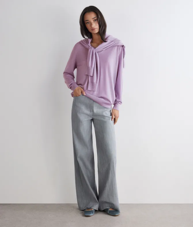 Maglia con scollo a V in Cashmere Ultrafine