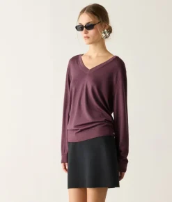 Maglia con scollo a V in Cashmere Ultrafine