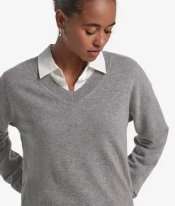 Maglia con scollo a V in Cashmere Ultrasoft