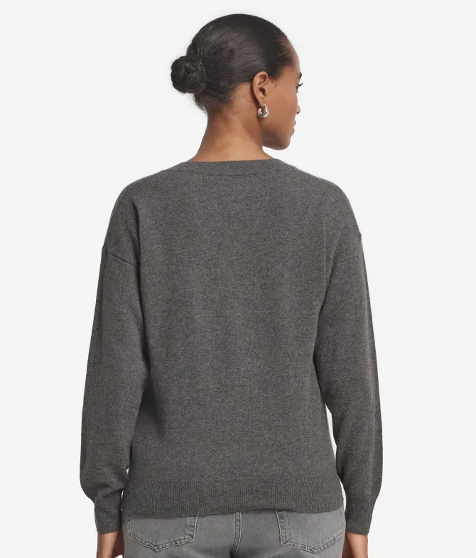 Maglia con scollo a V in Cashmere Ultrasoft