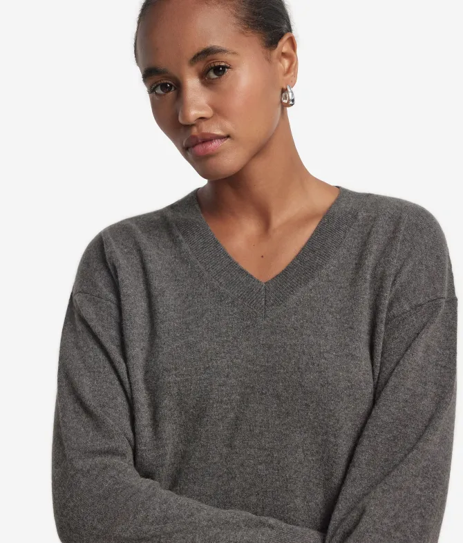 Maglia con scollo a V in Cashmere Ultrasoft