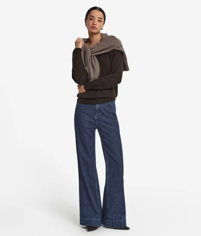 Maglia con scollo a V in Cashmere Ultrasoft