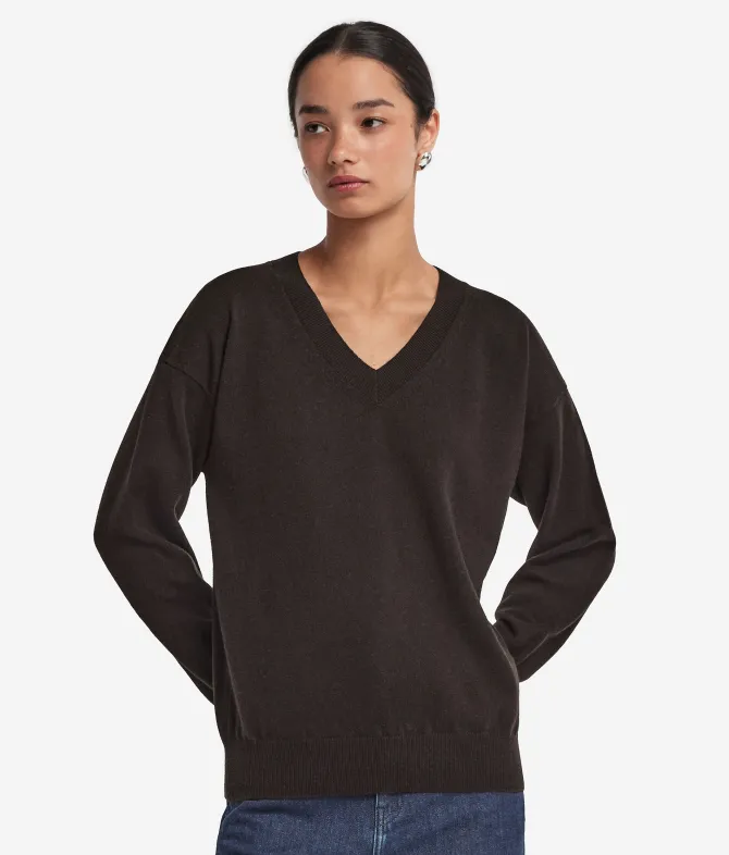 Maglia con scollo a V in Cashmere Ultrasoft
