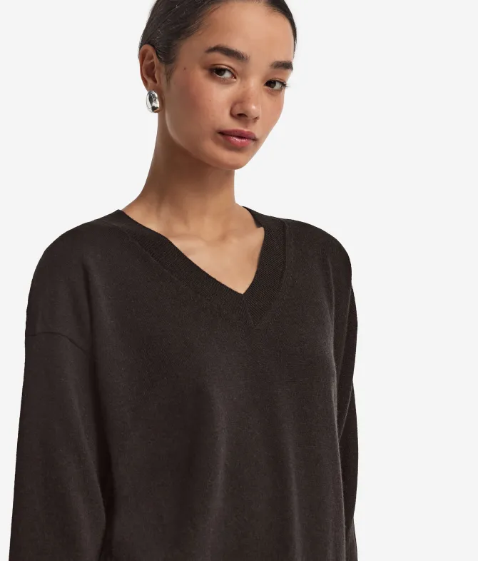 Maglia con scollo a V in Cashmere Ultrasoft