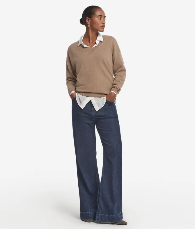Maglia con scollo a V in Cashmere Ultrasoft