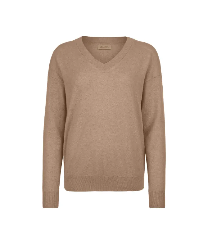Maglia con scollo a V in Cashmere Ultrasoft