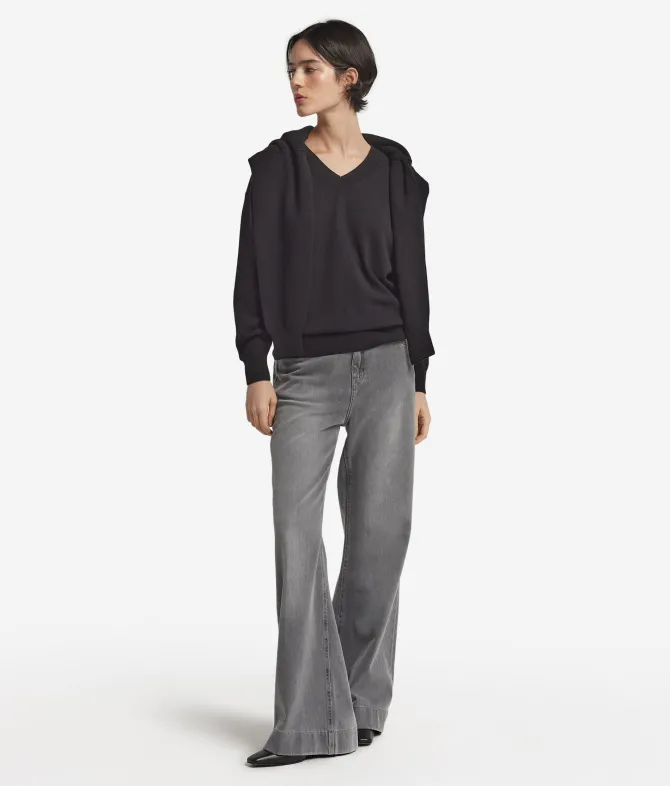 Maglia con scollo a V in Cashmere Ultrasoft