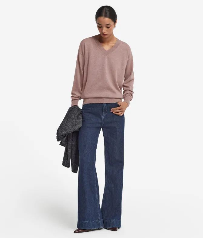 Maglia con scollo a V in Cashmere Ultrasoft