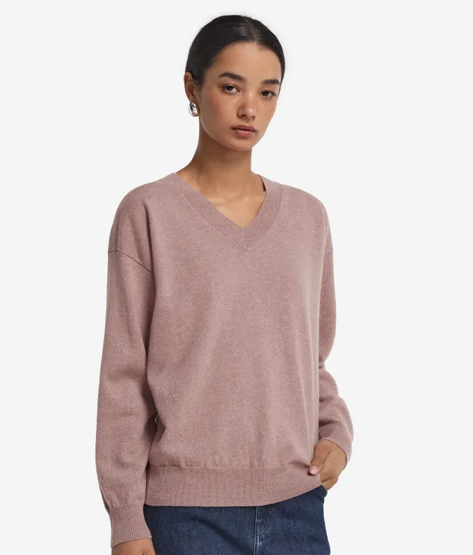 Maglia con scollo a V in Cashmere Ultrasoft