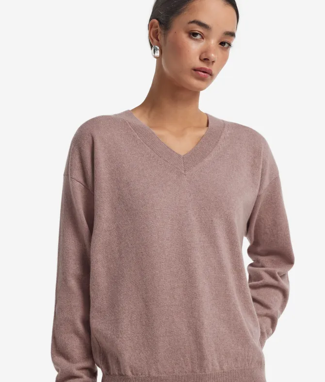 Maglia con scollo a V in Cashmere Ultrasoft