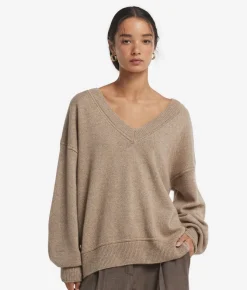 Maglia con scollo a V in Cashmere Undyed Ultrasoft