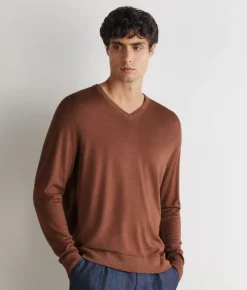 Maglia con scollo V in Cashmere Ultrafine