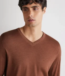 Maglia con scollo V in Cashmere Ultrafine