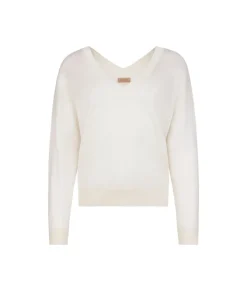 Maglia doppio scollo a V in Cashmere Silkfine