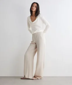 Maglia drappeggio in Cashmere Silkfine