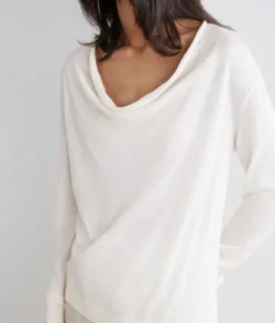 Maglia drappeggio in Cashmere Silkfine