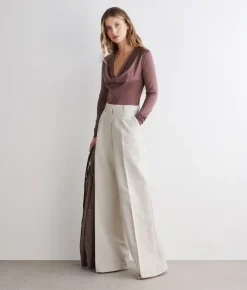Maglia drappeggio in Cashmere Silkfine