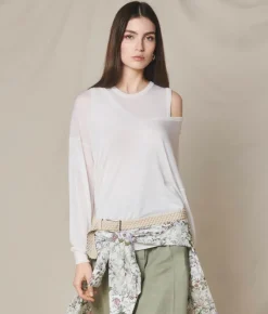 Maglia scollo a V in Cashmere Airfine