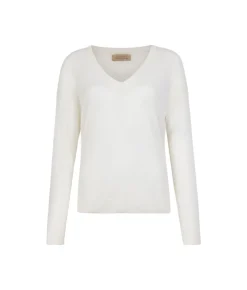 Maglia scollo a V in Cashmere Airfine