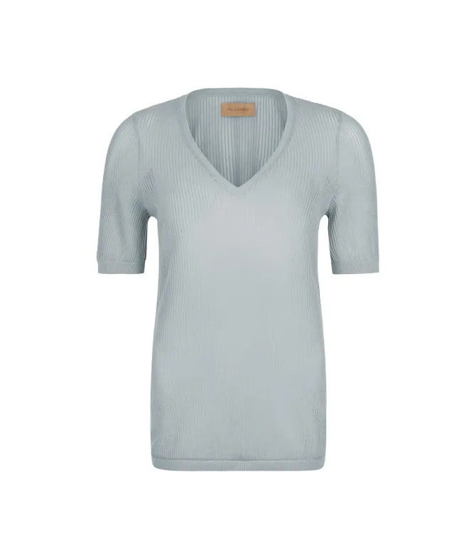 Maglia traforata in cotone