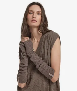 Manicotti con punti misti in cashmere