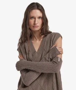 Manicotti con punti misti in cashmere