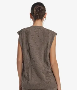 Maxi gilet con scollo a V in Cashmere Ultrasoft