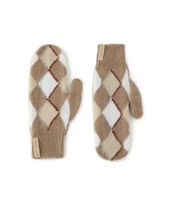 Muffole a rombi in cashmere Ultrasoft
