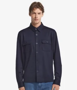 Overshirt in lana