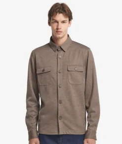 Overshirt in lana