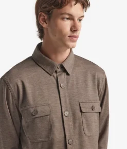 Overshirt in lana