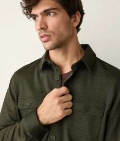 Overshirt in lana