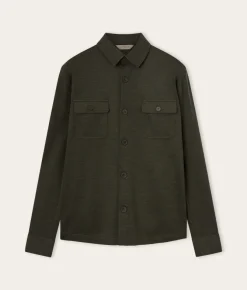 Overshirt in lana