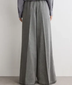 Pantalone ampio delavè