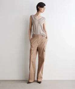 Pantalone cargo in cotone