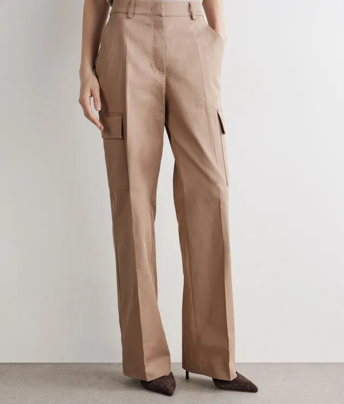 Pantalone cargo in cotone