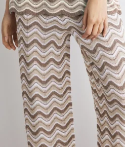 Pantalone chevron lamé