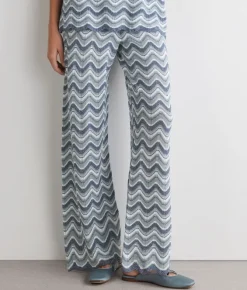 Pantalone chevron lamé
