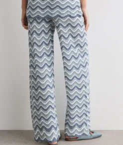 Pantalone chevron lamé