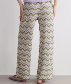 Pantalone chevron lamé