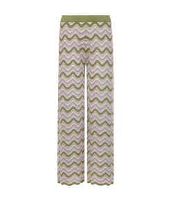 Pantalone chevron lamé