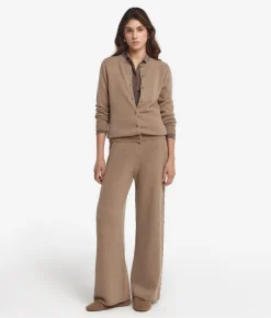 Pantalone con dettaglio trecce in Cashmere Ultrasoft