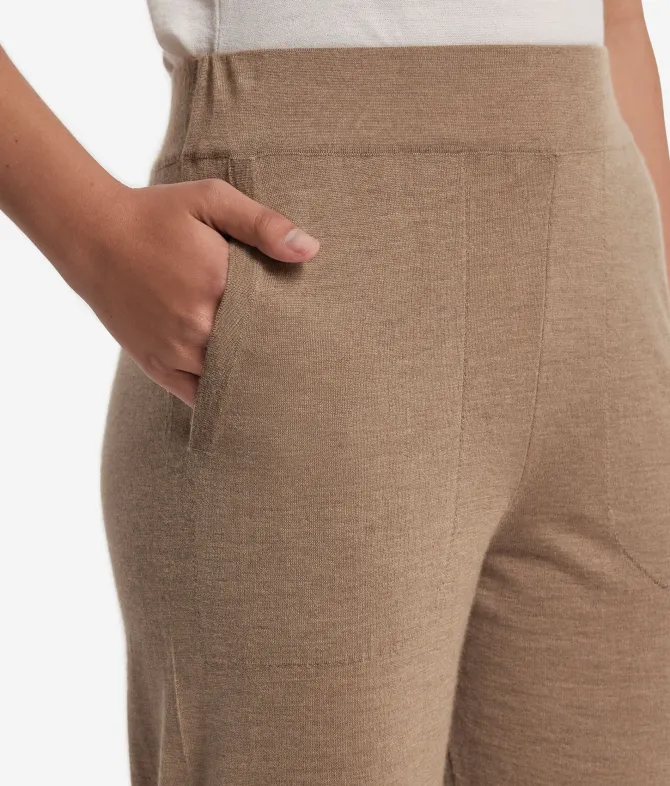Pantalone con polsino in Cashmere Ultrafine
