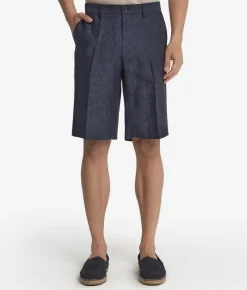Pantalone corto in lino