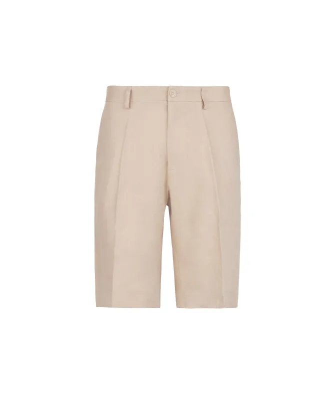 Pantalone corto in lino