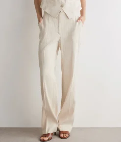 Pantalone gessato paillettes