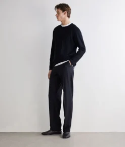 Pantalone in cashmere seta