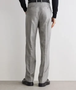 Pantalone in cashmere seta