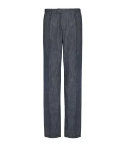 Pantalone in cotone effetto denim
