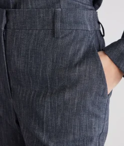 Pantalone in cotone effetto denim